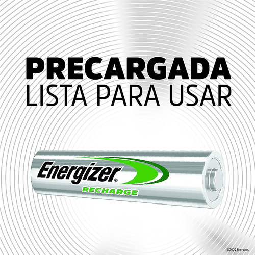 Pilas Recargables Energizer Aa Power Plus 2 Baterias