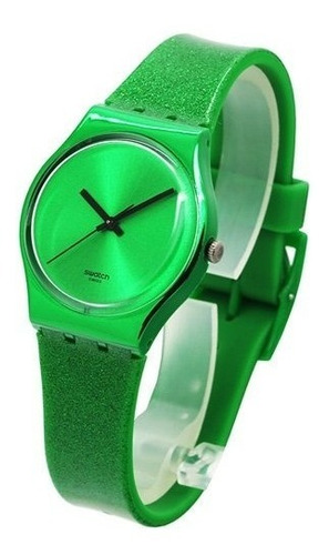 Reloj Swatch Verde De Silicona Modelo Gg213