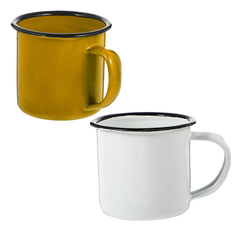 2 Tazas De Té De Hierro De Estilo Retro, Tazas De Hierro Prá