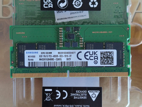 Memoria Ram 8gb Ddr5 4800mhz Sodimm Samsung Laptop Gaming
