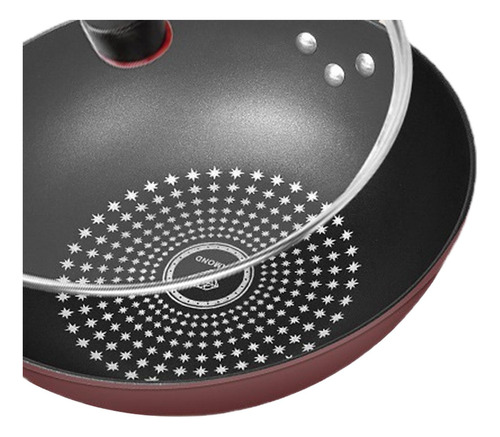 Sartén Wok Para Saltear Con Tapa Fácil De Montar Cocina De