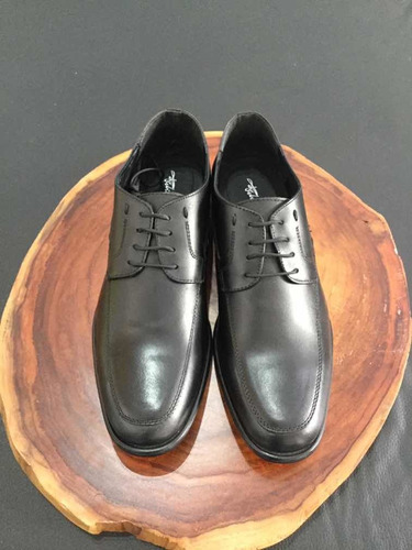 Zapatos De Vestir De Piel Negra Para Oficina, Caballero 2-73