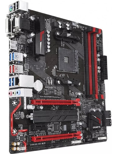 Mother Gigabyte Ax370m Gaming 3 Am4 Ddr4 X370 Oc Leds Hdmi