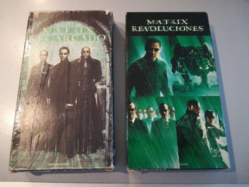 2 Películas Vhs Matrix Recargado Y Matrix Revoluciones Leer!