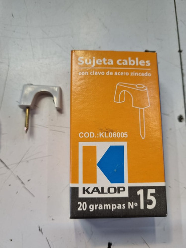 Grampa Sujeta Cable Kalop Kl06005  X20 Unidades 