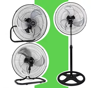 Ventilador Metalico 3 En 1 Pedestal,piso,pared Diámetro 50cm