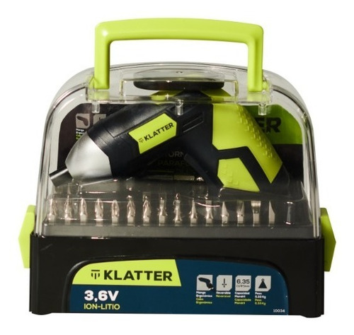 Imagen 6 de 10 de Atornillador Eléctrico - Klatter - Inalámbrico 3.6v