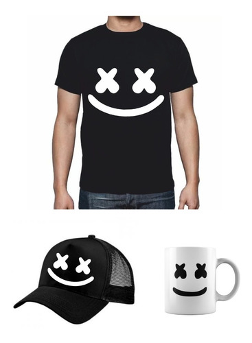 Marshmello Combo Mugs + Gorra + Camiseta