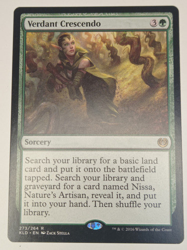 Carta Magic Verdant Crescendo [kaladesh] Mtg Sorcery