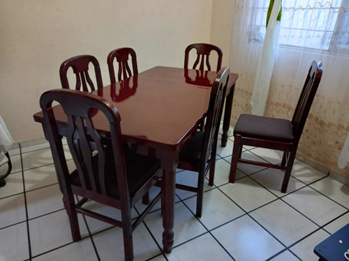 Comedor De Madera 6 Plazas