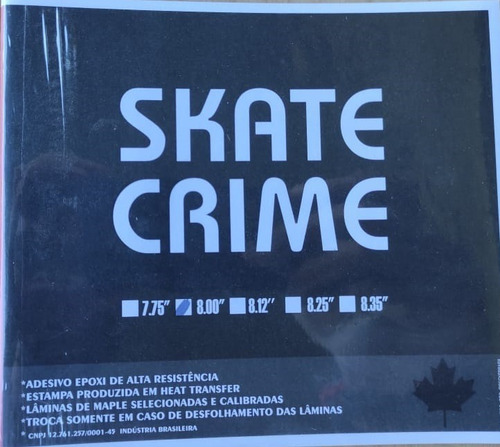 Shape Skate Crime Maple 9.0 V1 Sol - Skateboard