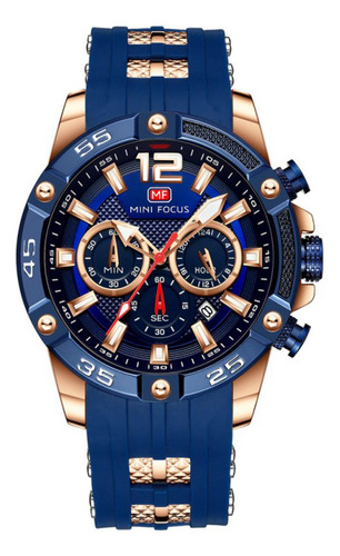 Reloj Para Hombre Mini Focus Mf0349g Mfa402003 Azul