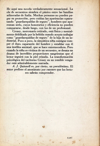 A. J. Quinnell - El Guardaespaldas (Usado)