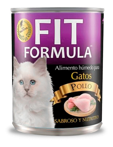 Alimento Humedo Fit Formula Gato Sabor Pollo Lata 290gmx3 Tm