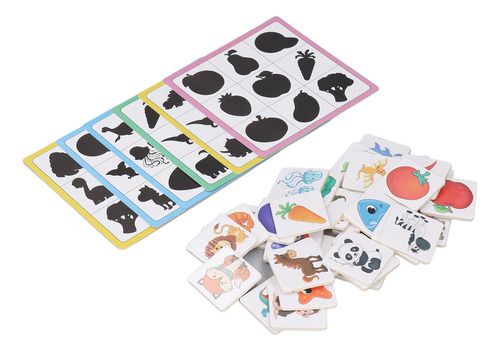 Juguete Para Combinar Sombras Para Niños Pequeños, Tarjetas