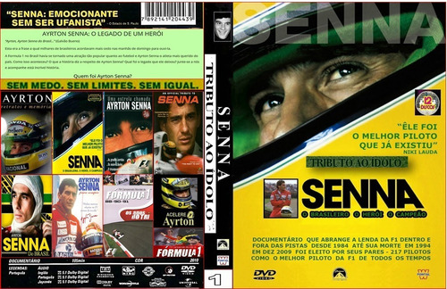 Imagem 1 de 10 de Dvd Documentário Ayrton Senna -- Raríssimo (12dvds)