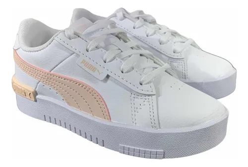 Tenis Puma Niña Jada Blanco Original 381991-12 Look Trendy