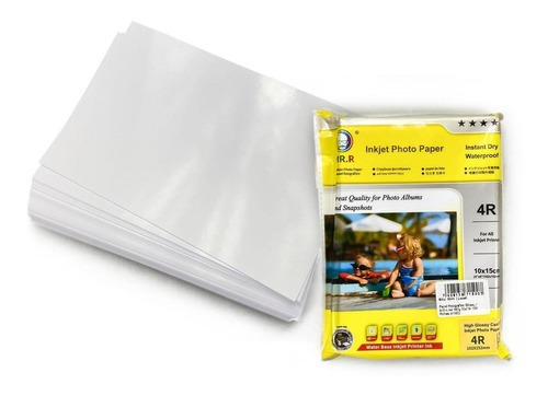 Papel Fotográfico Glossy / Brilho 180g 10x15 - 100 Folhas