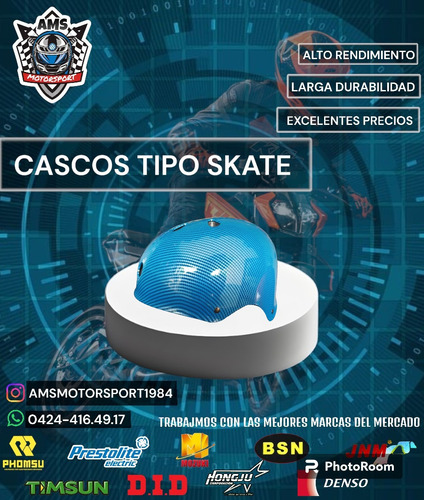 Casco Tipo Skate 