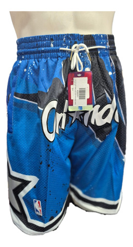 Short Bermuda Just Don Nba Básquet Orlando Magic Azul Azul L