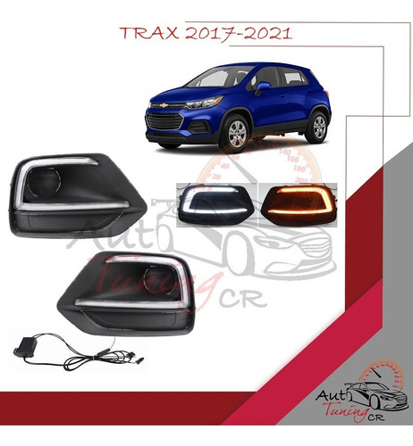 Cobertores Led Drl Y Direccional Chevrolet Trax 2017-2021