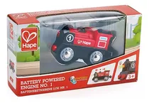 Comprar Locomotora Máquina A Pila Roja Juego De Tren Juguete Hape