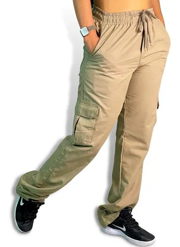 Calça militar sale feminina larga