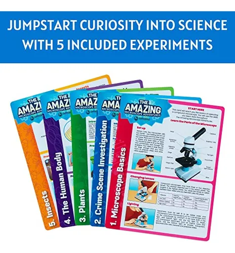 Kit De Experimentos Científicos Microscope Omano Juniorscope