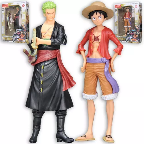 Conjunto de Bonecos One Piece: Luffy, Ace e Sanji - Aventuras Épicas d