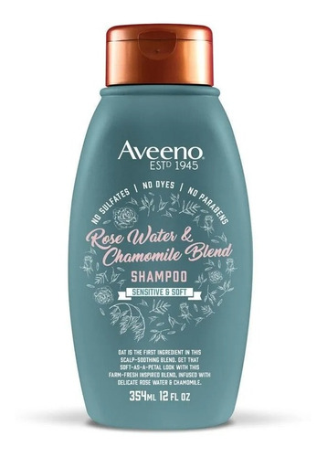 Shampoo Aveeno Rose Water And Chamomile Blend Hair Sensible 