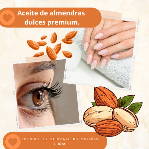 Aceite De Almendras Dulces Puro Calidad Cosmetico 1 Litro