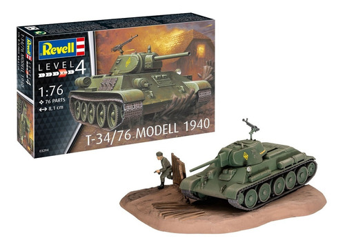 Modelo de tanque Revell T-34/76 Modelo 1940