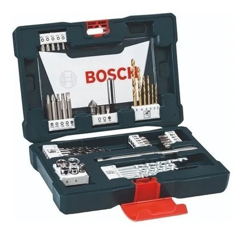 Kit De 48 Piezas Bosch V-line Mechas Puntas Titanio Bguemes