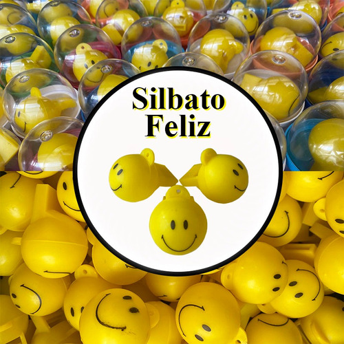 Silbato Feliz 100 Capsulas 2 Pulgadas Capsuleras Vending 