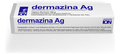 Dermazina Ag® Crema X 100 Gramos