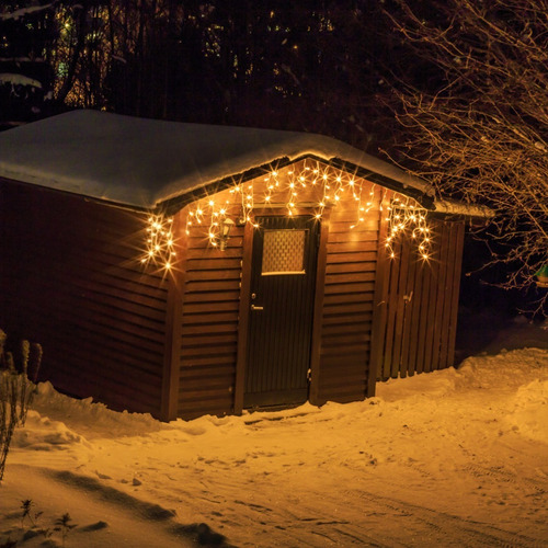 Imagen 2 de 8 de Serie Luces Cascada De Navidad 144 Leds 4x0.6m