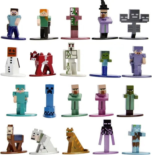 Minecraft Nano Metalfigs Wave 2 Set 20 Muñecos Figura Jada