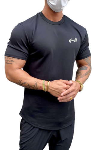 Camiseta Gimnasio Para Hombre Manga Corta Holgada Informal