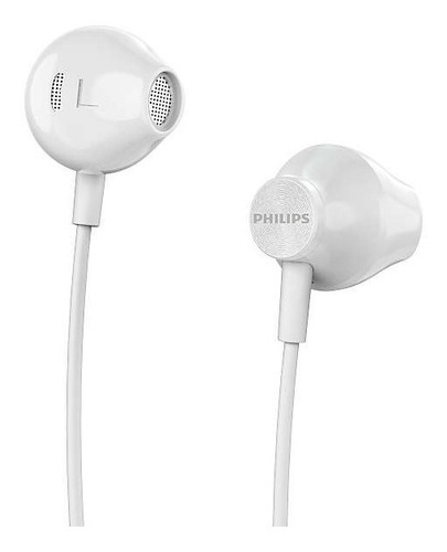 Auriculares Philips Taue100 Cableados In-ear Blancos Pro® Color Blanco