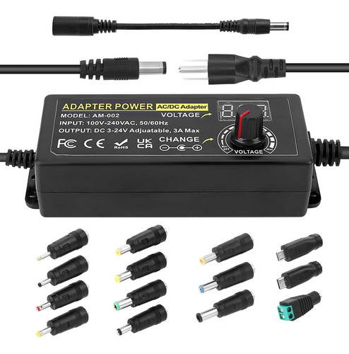 Adaptador De Corriente Ajustable Towisituati Universal 3v-24