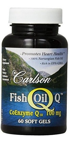 Aceite De Pescado Carlson Q 100 Mg, Omega-3 Y Coq10,60 Geles