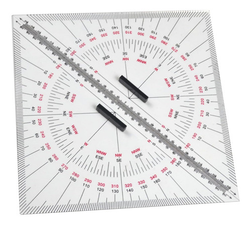 Par Esquadro Triângulo 45 Graus Para Carta De Navegação 30cm