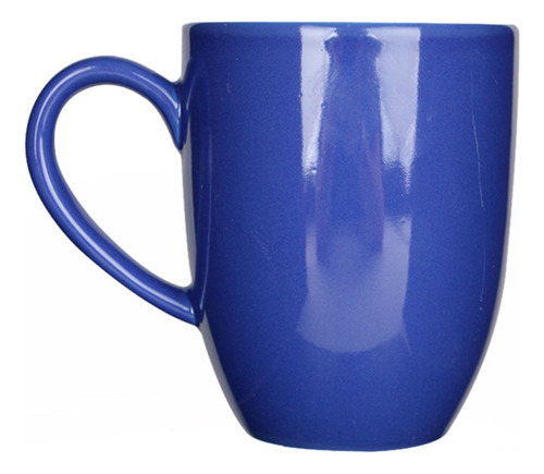 6 Tazas Tarro 380ml De Cerámica Colors Vencort Color Azul