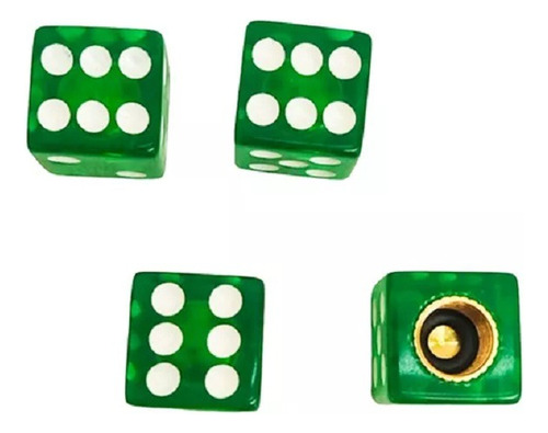 Juego Tapon De Valvula De Dado Verde Universal