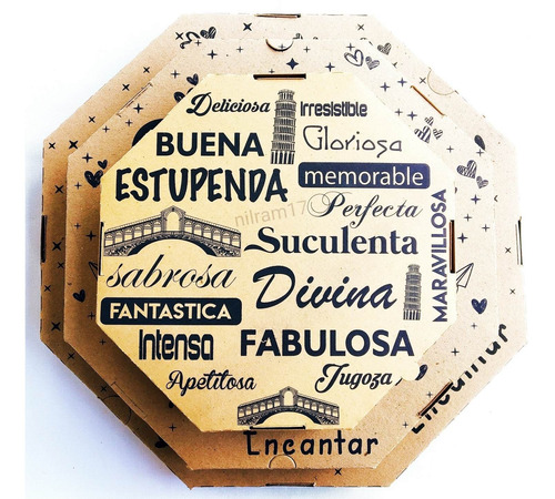 Cajas Para Pizza Mediana 33x33 Paquete De 25 Unidades