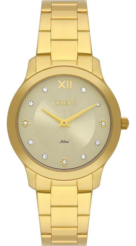 Relógio Orient Feminino Ref: Fgss0225 C3kx Casual Dourado