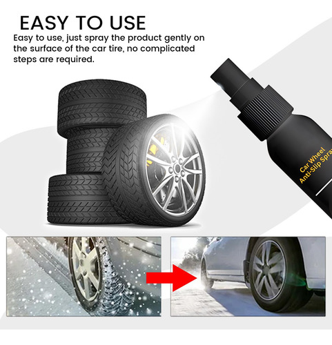 Spray Antideslizante Para Ruedas En Forma De P, 30 Ml, Para