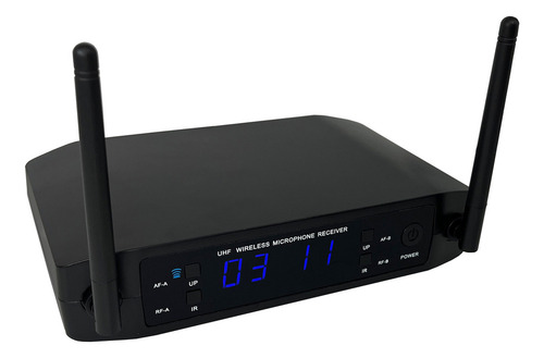 Microfone De Mão Le Son Ls916 Base Multicanais Profissional Cor Preto