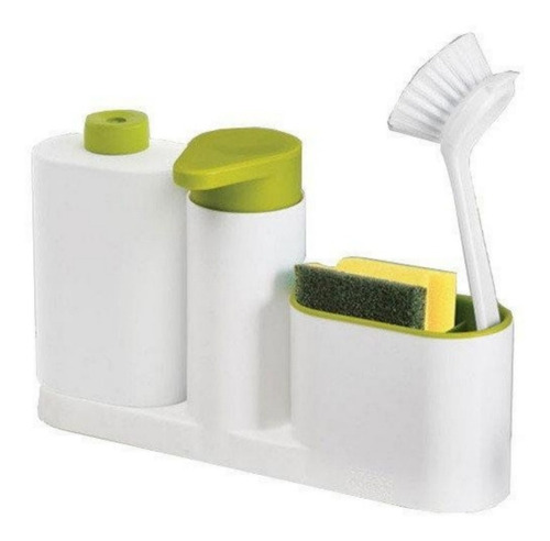 Organizador Bacha Cocina 3en1 Dispenser Esponja Detergente