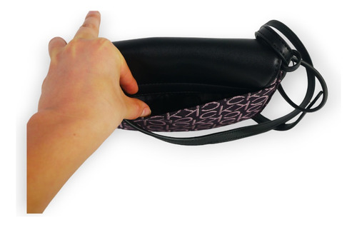 Cartera Calvin Klein Crossbody Rachel Sar Negro/morado